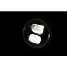 HIGHSIDER 5 3/4 Zoll LED-Scheinwerfer PECOS TYP 7 mit Standlichtring, schwarz matt (Stück)