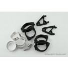 HIGHSIDER Lampenhalter Set XS für 49-54 mm Ø, schwarz (Set)