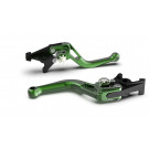 LSL Bremshebel BOW für Brembo 15/17/19 RCS, R37R, kurz, grün/silber (Stück)