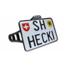 HeinzBikes SIDE MOUNT Seitlicher Kennz.halter mit Kennz.bel. BMW R nineT 2014-20, SWISS, mit TÜV, schwarz