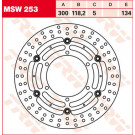 TRW Lucas Bremsscheibe MSW253, schwimmend BMW (Stück)