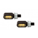 HIGHSIDER CNC LED Blinker/Positionslicht LITTLE BRONX, schwarz, getönt, E-geprüft, Paar