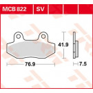 TRW Lucas Bremsbelag MCB822 (Satz)