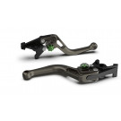 LSL Bremshebel BOW für Brembo 15/17/19 RCS, R37R, kurz, anthrazit/grün (Stück)