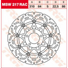 TRW Lucas Bremsscheibe MSW217RAC, schwimmend Suzuki (Stück)