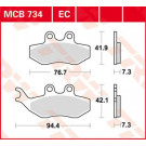 TRW Lucas Bremsbelag MCB734 (Satz)