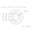 ESJOT Alu-Kettenrad 47 Zähne 525er Teilung (5/8x5/16) (Stück)