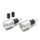 LSL Lenkergewichte Alu, silber, mit Logo, Ø14&18mm (Paar)