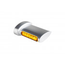 HeinzBikes Winglets LED Blinker, alle HARLEY-DAVIDSON Modelle 93-, chrom seidenmatt (Paar)