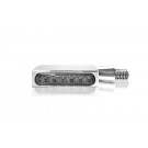 HeinzBikes BLOKK-Line Series LED Blinker, Multifit alle Marken und Modelle, chrom (Paar)