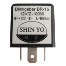 SHIN YO Blinkrelais, 3polig, 12 VDC, 1-100 Watt (Stück)
