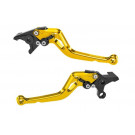 Probrake Kupplungs- & Bremshebelset MIDI, gold, honda (Paar)