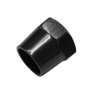 Spiegelmutter 17 mm, schwarz, M10 x 1.25 RH (Stück)