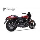 IRONHEAD Edelstahl Auspuff Harley-Davidson Street 500/750, 14-16 (Stück)