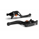 LSL Bremshebel BOW R36, kurz,schwarz perlgestrahlt/orange