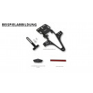 HIGHSIDER Kennzeichenhalter TRIUMPH Speed Triple Bj. 11-15, QUADRO Bundle