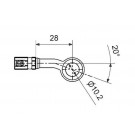 HIGHWAY HAWK Fitting, 20° seitlich abgewinkelt (Stück)