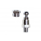 Spiegeladapter m. Kugel, M 10 Linksgewinde, verchromt (Stück)