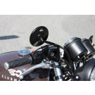 CLUBMAN LSL Spiegel Clubman mit LSL Logo Aufdruck, schwarz/rechts (Stück)