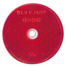 Rückstrahler, rot, D. 60 mm, mit Loch, E-gepr. (Stück)