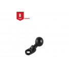 RAM Mounts Motorrad Basisbefestigung mit 9 mm Bohrung - B-Kugel (1 Zoll) (Stück)