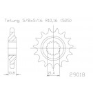 ESJOT Kettenritzel, 16 Zähne diverse Modelle (Stück)