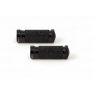LSL Racing-Rasten mit Gummiauflage, schwarz (Paar)