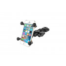 RAM Mounts Torque Motorradhalterung S (Lenker/Rohre) X-Grip Uni-Halteklammer für Smartphones (Stück)