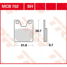 TRW Lucas Bremsbelag MCB702 yamaha (Satz)