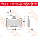 TRW Lucas Racingbelag MCB611SCR ohne ABE (Satz)
