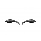HIGHWAY HAWK Spiegel-Set FLAME, schwarz (Paar)